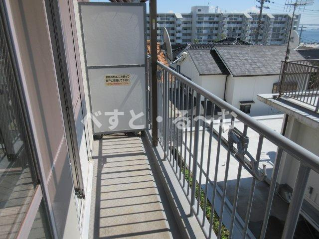 明石ロイヤルマンションのバルコニー