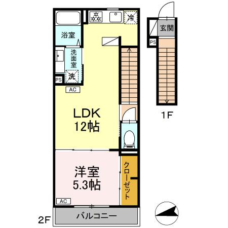 【間取り】 | グラナーデ成城学園前A