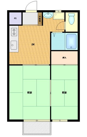 【間取り】 | ユトリロ三谷 | （※画像はイメージです、現況優先となります）