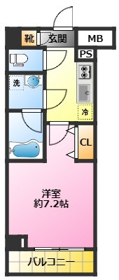 クレヴィスタ武蔵中原Ⅱの間取り|オートロック完備♪