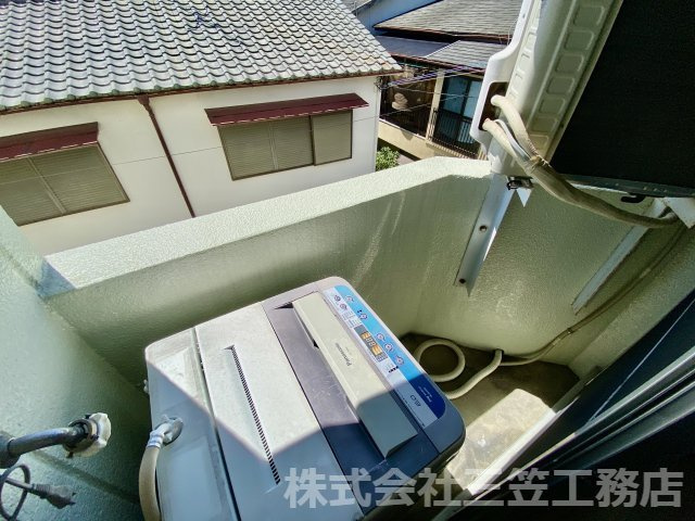 寝屋川市平池町の賃貸マンションのバルコニー