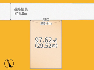 【土地図】 | 城陽市寺田宮ノ谷　売土地　建築条件無し