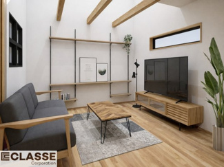 【外観パース】 | 城陽市寺田宮ノ谷　売土地　建築条件付き | 弊社標準仕様（アトリエスタイルハウス仕様）では、耐震等級3相当が標準です。間取りにもよりますので、設計士に確認しながら、ご希望の間取りとの兼ね合いで考えていきましょう。