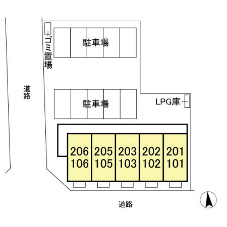 アークグレイスの区画図