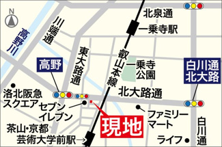 【地図】 | 北大路通り沿い角地　【RC造 デザイナーズ住宅】※収益２物件付き