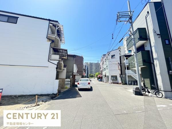 【前面道路含む現地写真】 | 北村２丁目　建築条件付き宅地