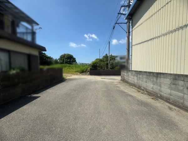 桃山町元　土地の前面道路含む現地写真