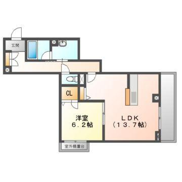 シャーメゾンルッカの間取り