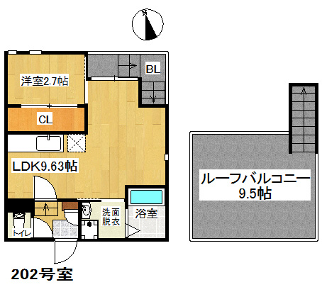 【間取り】 | Grandtic Giglio 高宮Ⅱ　★プライスホームならHPに全物件の初期費用掲載中です！★