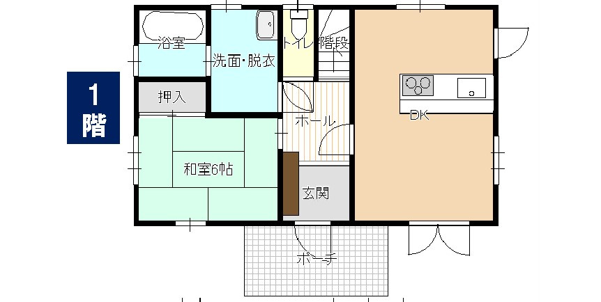 小山市西城南1丁目　中古戸建の間取り