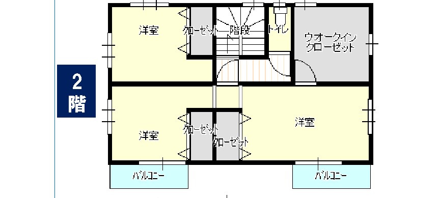 小山市西城南1丁目　中古戸建の間取り