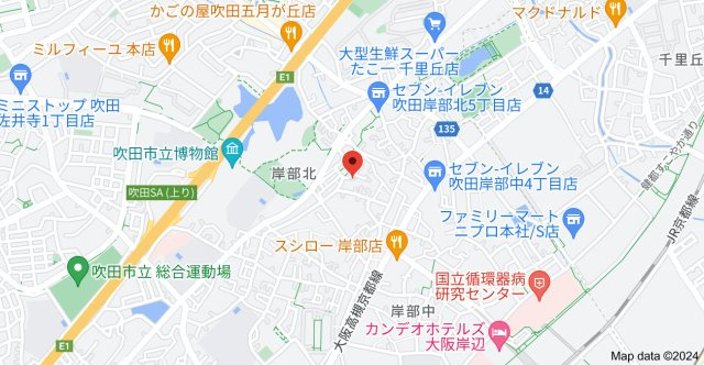アイボリーハウスの地図