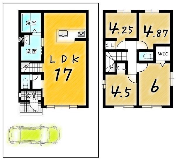 右・嵯峨大覚寺門前堂ノ前町の外観