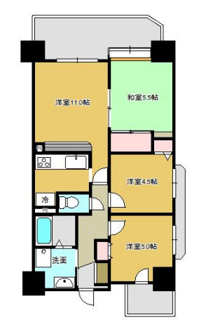 【間取り】 | ベルレコルテ浜辺
