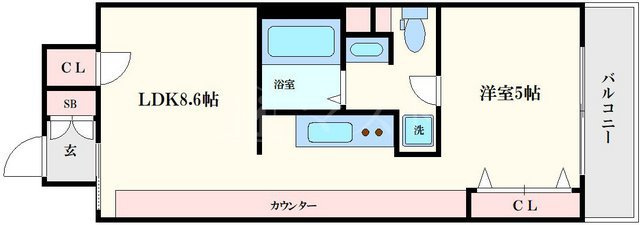ラナップスクエア堺筋本町の間取り