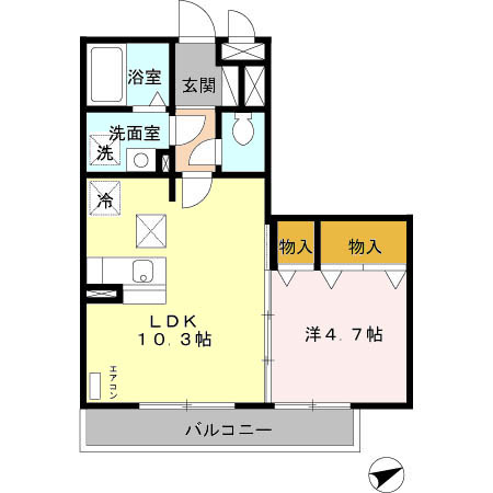 アルシュ　川の間取り