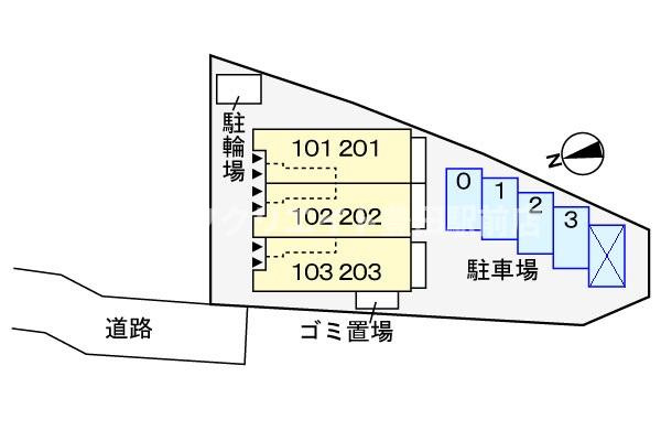 アンソレイエの区画図