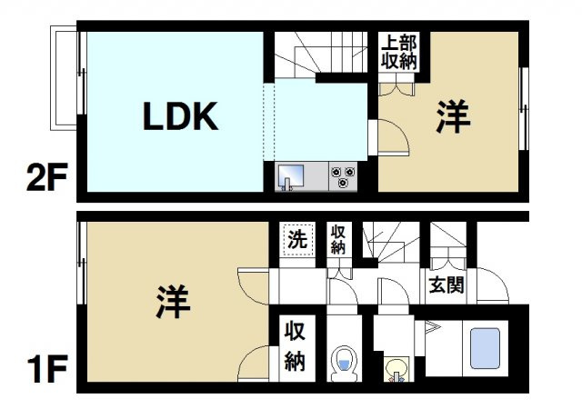 レオネクストサンシャイン岩室の間取り|2LDKの間取り