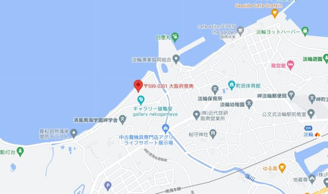 トライシャス淡輪レジデンスの地図