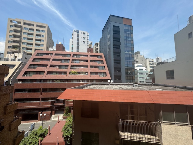 平河マンションの展望|リビングダイニングからの眺望♪前面に高い建物がなく開放感あふれる空間です♪