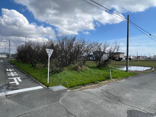 売土地　中央区中田町の前面道路含む現地写真