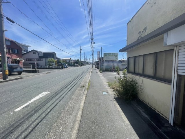 中央区向宿3丁目　売土地の前面道路含む現地写真