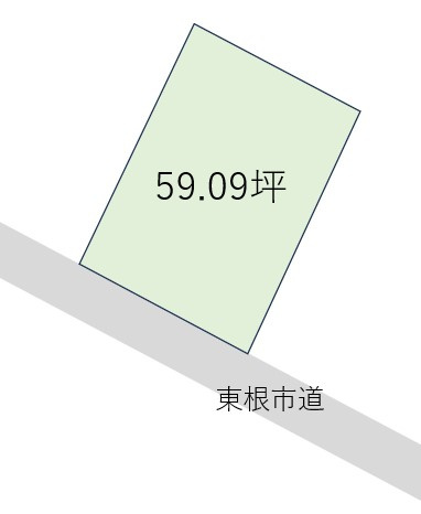 東根市白水【売地】の土地図|区画図