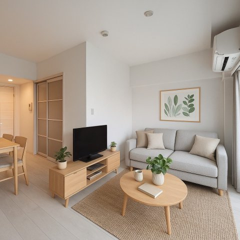 Alivis北梅田　仲介手数料無料の居間・リビング|※CGで家具等を配置したもので家具等は含まれません。