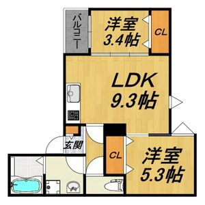 【間取り】 | LECOCON蟹江