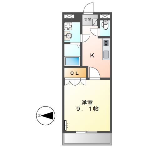 【間取り】 | グランデール栄