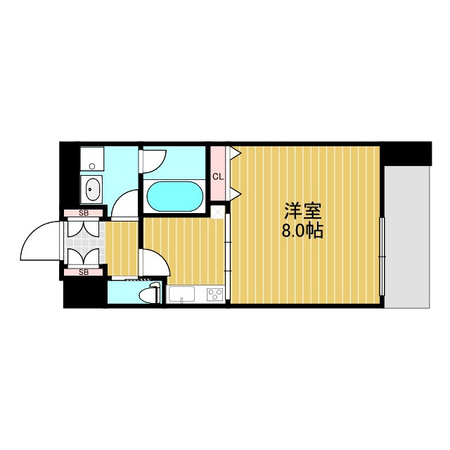 アーバンフラッツ西中島の間取り