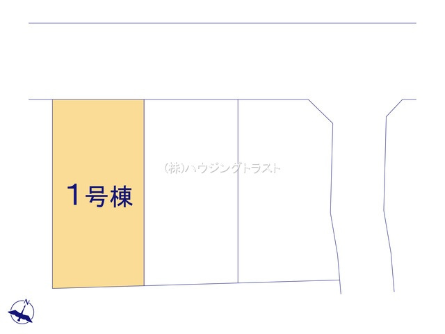仲介手数料無料　いろどりアイタウン所沢市山口・未入居戸建ての区画図