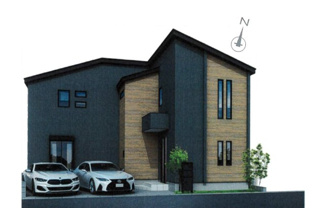 【外観パース】 | ◆一戸建てを中心とした街並みが整然と続き、周辺は高い建物が建っていないので、緑の多い閑静な趣を感じる環境です。街並みや周辺環境も重要なポイントです！！