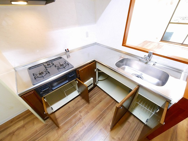 プレジール学園前のキッチン