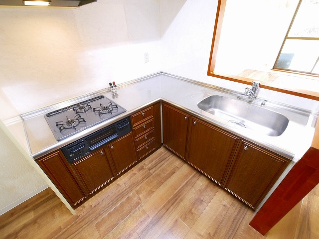 プレジール学園前のキッチン