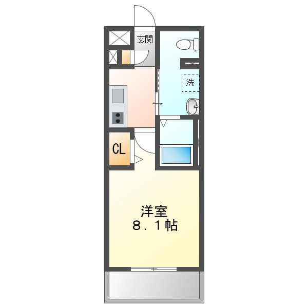 フォレスタ岡山医大南の間取り