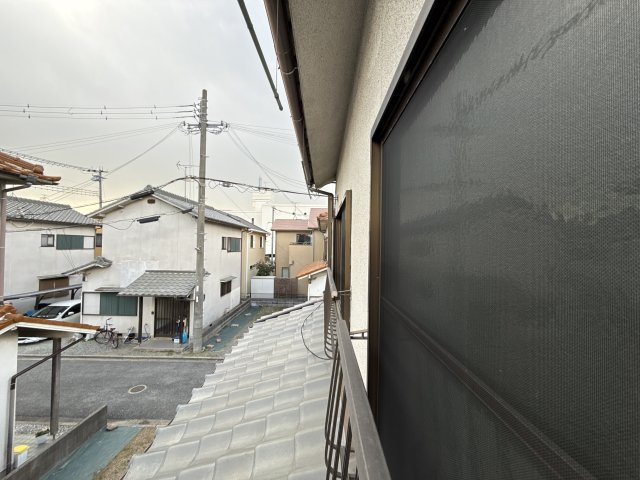 西河野貸家東のバルコニー