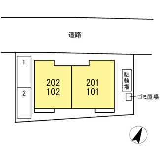 【区画図】 | コーポ藤原Ⅵ