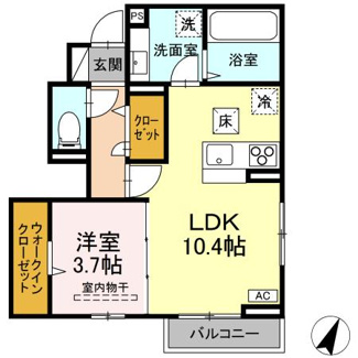 【間取り】 | コーポ藤原Ⅵ