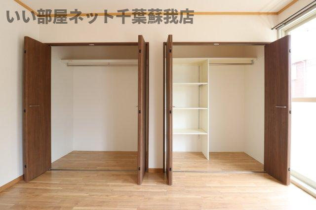 サンモールおゆみ野Ａの収納|こまごまとしたものを収納できそうですね