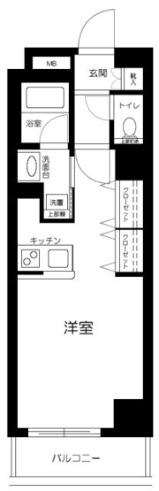 【間取り】 | コスモグレイス新宿