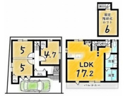 山科区椥辻草海道町　新築戸建の画像