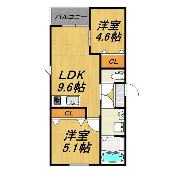 LECOCON半田Ⅱの間取り