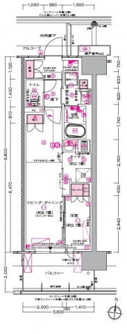 プラウド川越の間取り