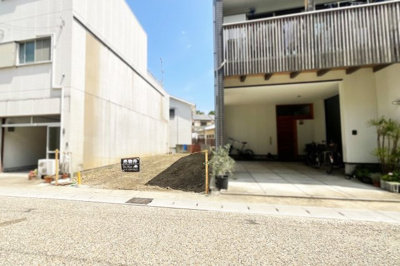 【前面道路含む現地写真】 | 宇治市五ケ庄西浦　土地 | 公園徒歩8分、幼稚園8分と近く子育て世代の方にもおすすめのエリアです(^^♪