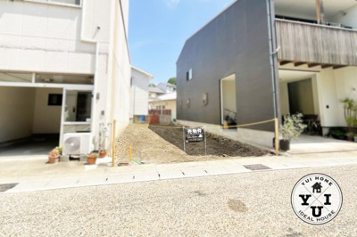 【前面道路含む現地写真】 | 宇治市五ケ庄西浦　土地 | 京阪『黄檗駅』徒歩2分、JR『黄檗駅』徒歩3分。2沿線利用可能で通勤通学にとても便利。