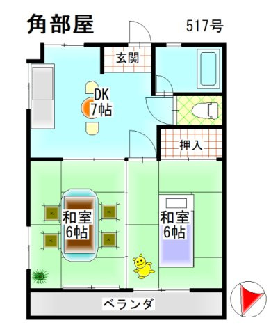 倉敷富井フォートレスの間取り