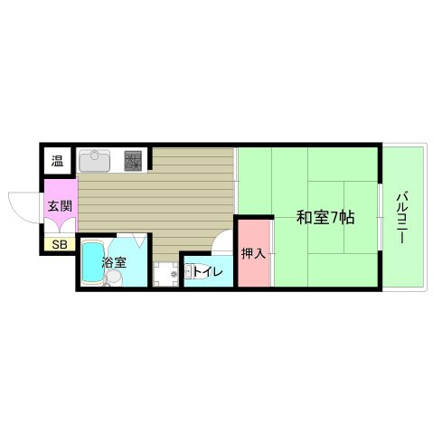 ワイケイマンションの間取り