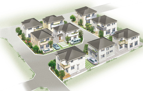 グラッド・タウン深野２丁目（建築条件付き売土地）の外観|■全１８区画建築条件付の売り土地です
■全区画自由設計
■全区画30坪超え