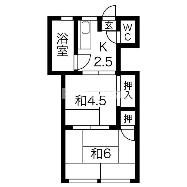 丸清苑の間取り